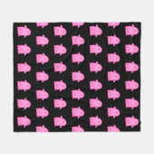 Pink Halloween Rosie Ghost Fleecedecke (Vorderseite (Horizontal))