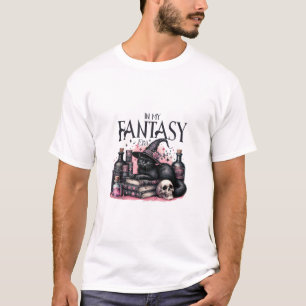 Pink Halloween schwarze Katzen-Zauberbücher Tränke T-Shirt