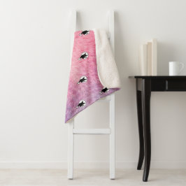 Pink Halloween Sherpa Blanket von Poet Adiela Akoo Sherpadecke