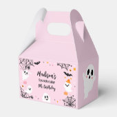 Pink Halloween Spooky Ghost Geschenkschachtel (Rückseite)