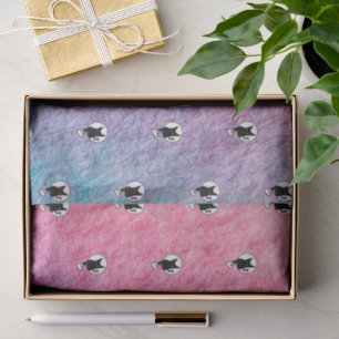 Pink Halloween Tissue Paper von Poet Adiela Akoo Seidenpapier