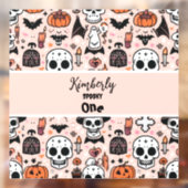 Pink Halloween Trick oder Behandeln von benutzerde Fensteraufkleber (Blatt 2)