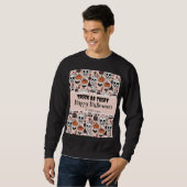 Pink Halloween Trick oder Behandeln von benutzerde Sweatshirt (Vorne ganz)