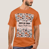 Pink Halloween Trick oder Behandeln von benutzerde T-Shirt (Vorderseite)