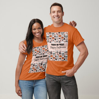 Pink Halloween Trick oder Behandeln von benutzerde T-Shirt