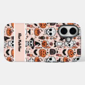 Pink Halloween Trick oder Treat Individuelle Name Case-Mate iPhone Hülle (Rückseite (Horizontal))