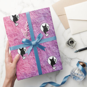 Pink Halloween Wrapping Paper von Poet Adiela Akoo Geschenkpapier