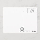 Pink halten Sie Ruhe und tragen Sie den Schädel Sp Postkarte (Rückseite)