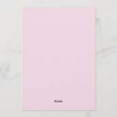 Pink Hand-Drawn Cake & Ribbon Border Birthday Einladung (Rückseite)