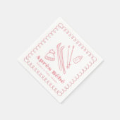 Pink Hand Gezeichnet Après Bébé Girl Babydusche Serviette (Ecke)