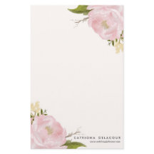 Pink Hand gezeichnete Wasserfarbenparonen - Geschi