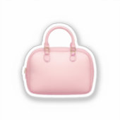 Pink Handbag Emoji Aufkleber (Vorderseite)