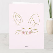 Pink Happy 1. Ostereier Godtochter Name Karte (Rückseite)