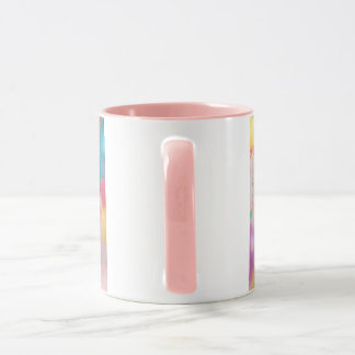 Pink Happy Birthday Cake  Tasse