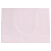 Pink Happy Birthday Wildblumen Muster Große Geschenktüte (Rückseite)