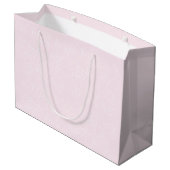 Pink Happy Birthday Wildblumen Muster Große Geschenktüte (Rückseite Schrägansicht)