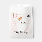 Pink Happy Boo Day Kawaii Ghost Geburtstag Geschenktütchen (Vorderseite)
