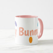 Pink Happy Bunny  Tasse (VorderseiteRechts)