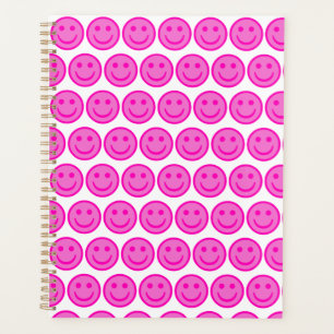 Pink Happy Face Planner Planer