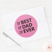 Pink Happy Father's Day Stickers (Umschlag)
