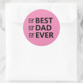 Pink Happy Father's Day Stickers (Tasche)