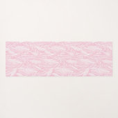 Pink Happy Jungle Animal Pattern & Tropical Blätte Yogamatte (Rückseite (Horizontal))