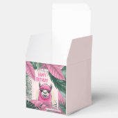 Pink Happy Lama lächeln Geschenkschachtel (Geöffnet)