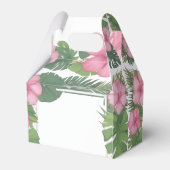 Pink Happy Lama lächeln Geschenkschachtel (Rückseite)