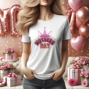 Pink Happy Mütter Tag Frauen T - Shirt