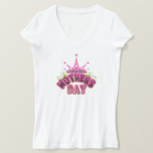 Pink Happy Mütter Tag Frauen T - Shirt (Design vorne)