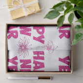 pink happy new year fireworks seidenpapier (Geschenk)