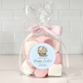 Pink Happy Oaster Bunny Runder Aufkleber