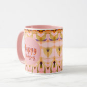 Pink Happy Thanksgiving Tasse (Vorderseite Links)