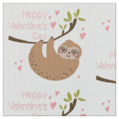 Pink-Happy-Valentinstag Stoff (Nahaufnahme)