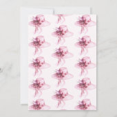 Pink Hat Derby Brautparty Einladung (Rückseite)