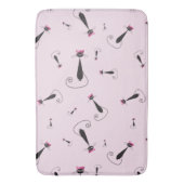 Pink Hat Kitty Cat Badematte (Vorderseite Vertikal)