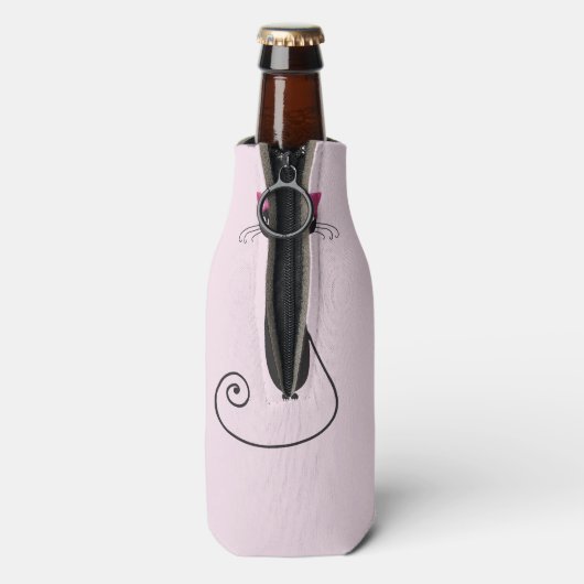 Pink Hat Kitty Cat Flaschenkühler (Flasche Rückseite)