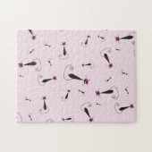 Pink Hat Kitty Cat Puzzle (Horizontal)