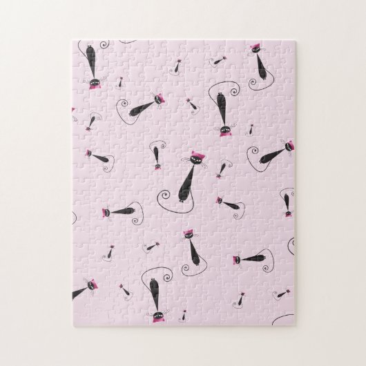 Pink Hat Kitty Cat Puzzle (Vertikal)