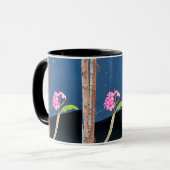 Pink Hawaii Plumeria Blume Tasse (Vorderseite Links)