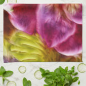 Pink Hawaiian Painted Hibiskus Geschirrtuch (Gefaltet)