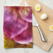 Pink Hawaiian Painted Hibiskus Geschirrtuch (Viertel Falte)