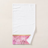 PINK HAWAIIAN TROPICAL GOLD BADEZIMMER TOWEL SET (Handtuch)