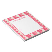 Pink Hearls Girls Mitzvah Notes Notepad Notizblock (angewinkelt)