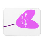 Pink heart balloon Mrs add name est. Add year love Magnet (Horizontal)
