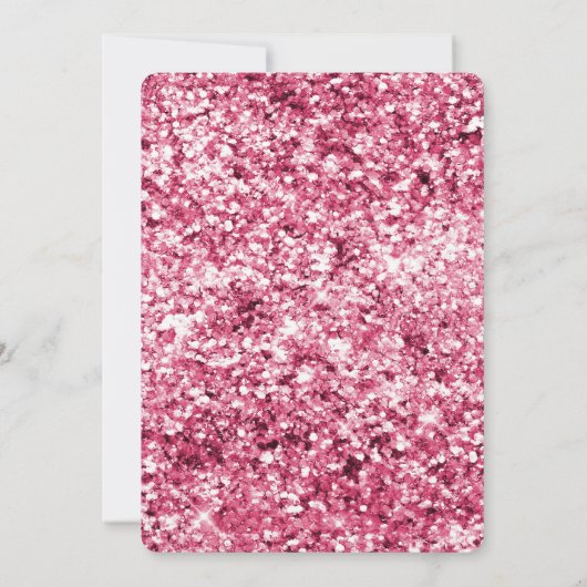 Pink Heart Balloons Geburtstag Einladung (Rückseite)