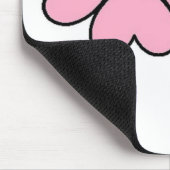 PINK HEART BLUME MOUSEPAD (Ecke)