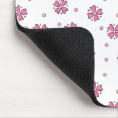 Pink Heart Blume Petals Mouse Pad Mousepad (Ecke)