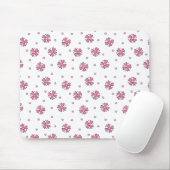 Pink Heart Blume Petals Mouse Pad Mousepad (Mit Mouse)