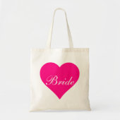 Pink Heart Bride Tragetasche (Vorne)